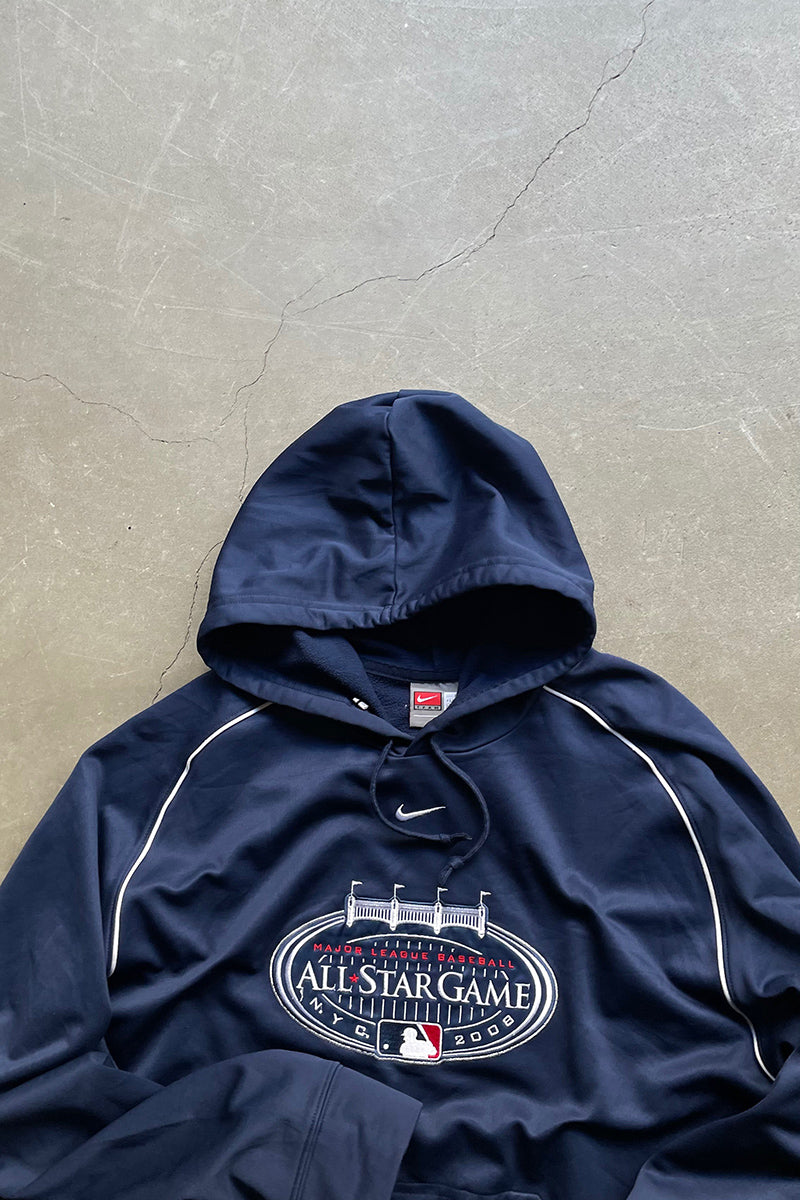 08'S MLB ALL STAR GAME HOODIE / NAVY [SIZE: L USED]