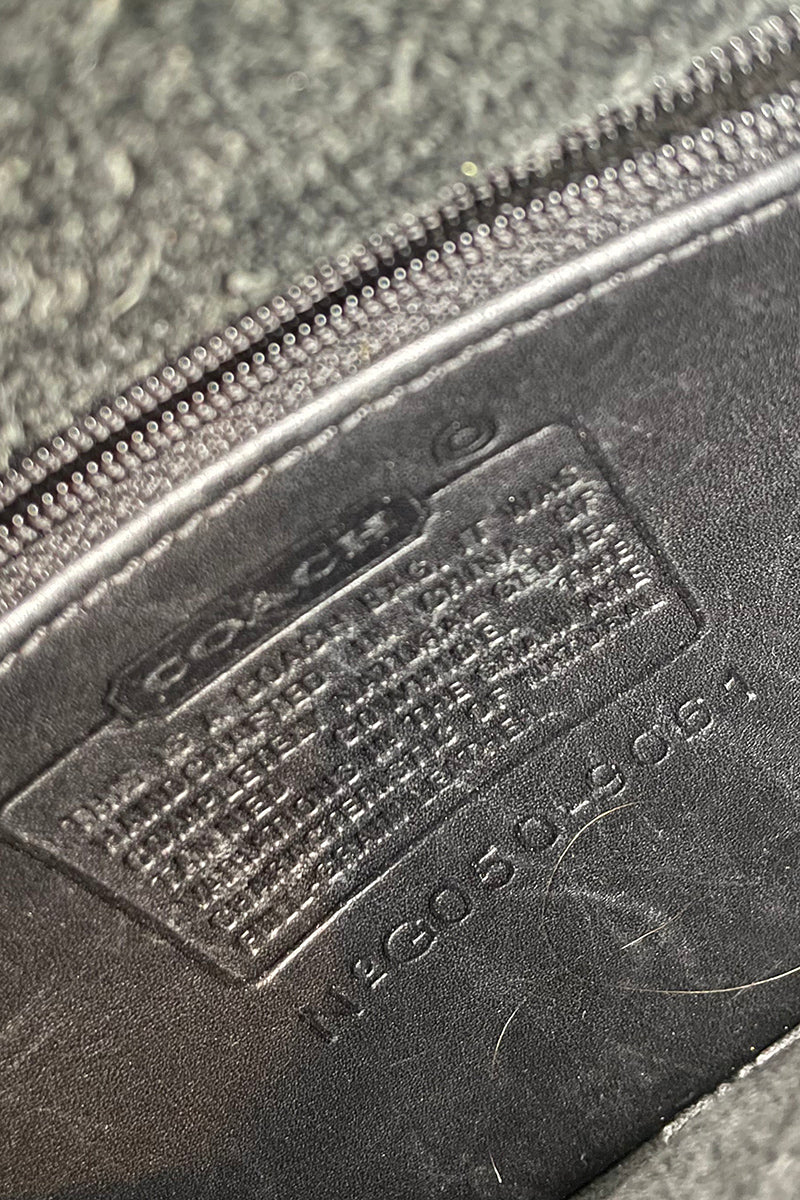 90'S MEDIUM LEATHER SHOULDER BAG / BLACK [SIZE: ONE SIZE USED]