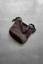 画像をギャラリービューアに読み込む, 60-70&#39;S LEATHER DUFFEL SHOULDER BAG AUTOMATIC TALON ZIP / BROWN [SIZE: ONE SIZE USED]
