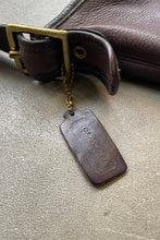 画像をギャラリービューアに読み込む, 60-70&#39;S LEATHER DUFFEL SHOULDER BAG AUTOMATIC TALON ZIP / BROWN [SIZE: ONE SIZE USED]
