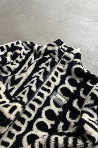 21'S MONOGRAM FLEECE JACKET/ PATTERN [SIZE: XS USED]