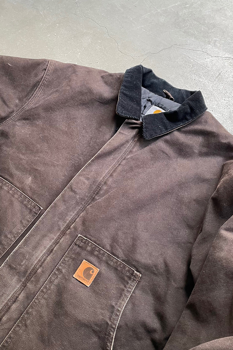 MADE IN MEXICO 14'S DUCK TRADITIONAL JACKET / BROWN [SIZE: XL USED]