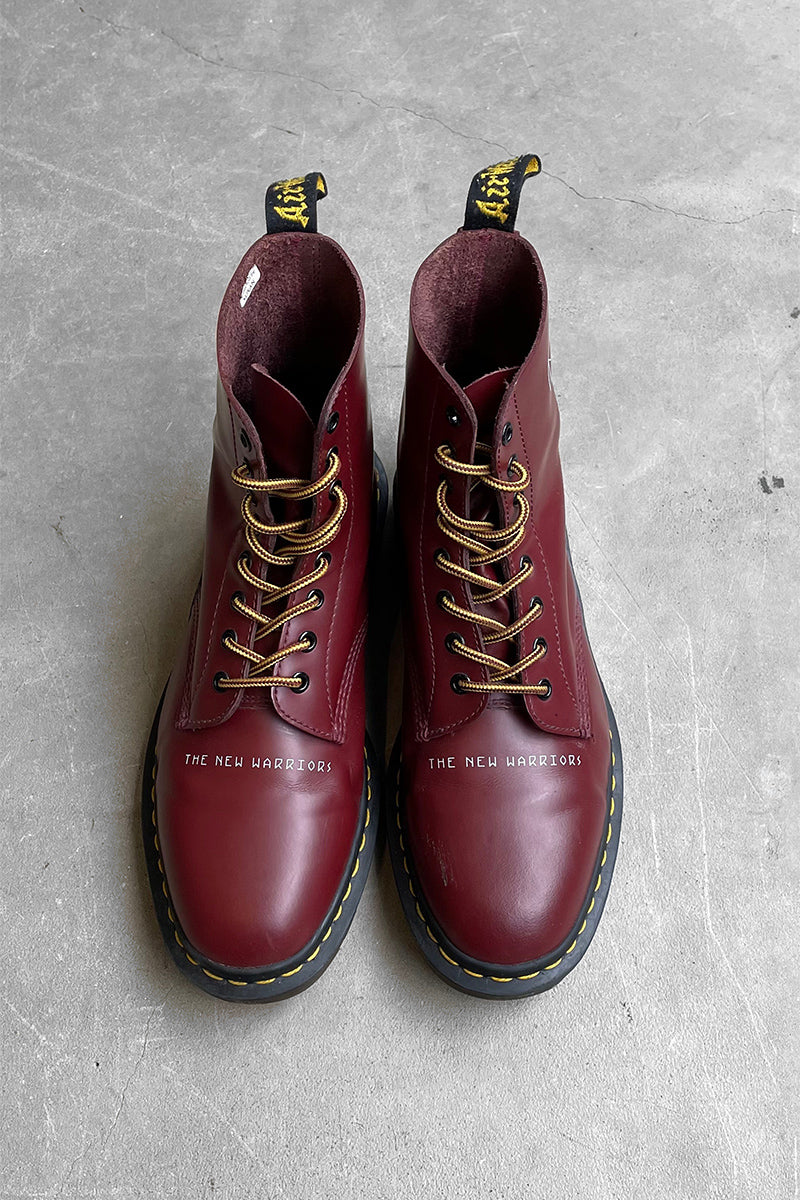 MADE IN ENGLAND 8-HOLE LEATHER BOOTS / BURGUNDY [SIZE US10.0 (28.0cm equivalent) USED]