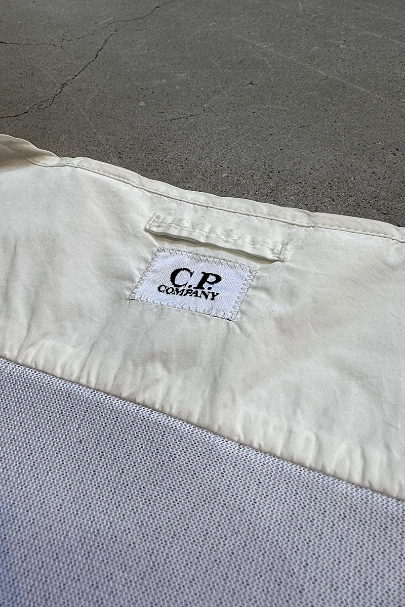 DOUBLE ZIP FLAT NYLON VEST / WHITE [SIZE: M USED]