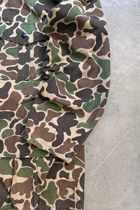 MADE IN USA 80'S DUCK HUNTER CAMO HANTING JACKET / CAMO [SIZE: L USED]