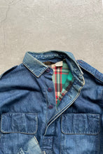 画像をギャラリービューアに読み込む, MADE IN BRITISH CROWN (UK) 80&#39;S PULL OVER DENIM SHIRT JACKET / INDIGO [SIZE: M USED]
