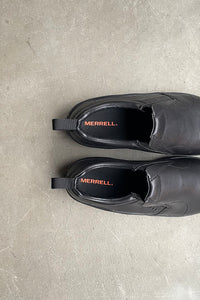 LEATHER SLIPON SNEAKERS / BLACK [SIZE: US9.0 (27.0cm相当) USED]