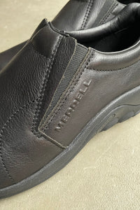 LEATHER SLIPON SNEAKERS / BLACK [SIZE: US9.0 (27.0cm相当) USED]