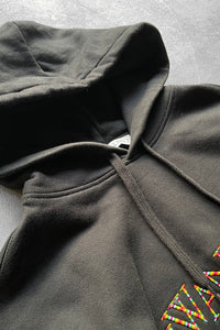 MADE IN PORTUGAL 19AW EMBROIDERY SWEAT HOODIE / BLACK [SIZE: S USED]