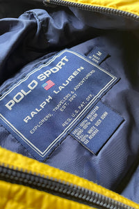 90'S DOWN JACKET / YELLOW [SIZE: M USED]