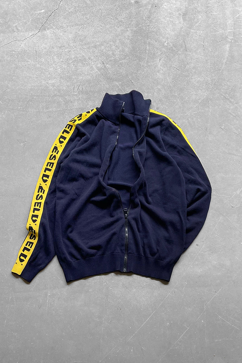 TRACK JACKET / BLACK [SIZE: S USED]