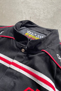 90'S CHEVROLET RACING JACKET / BLACK [SIZE: L USED]