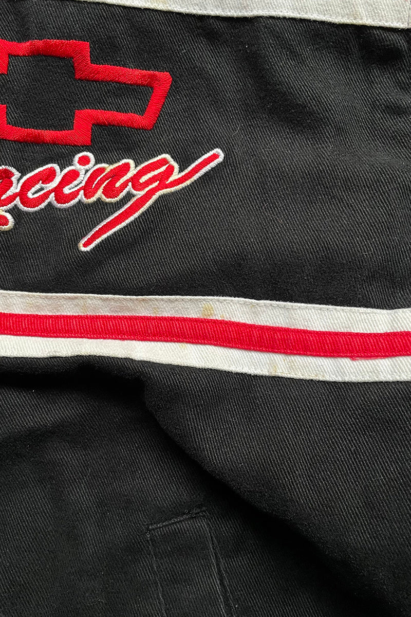 90'S CHEVROLET RACING JACKET / BLACK [SIZE: L USED]