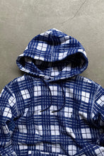 画像をギャラリービューアに読み込む, CHECK PRINT SWEAT HOODIE / BLUE [SIZE: S USED]
