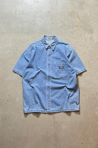 90'S S/S DENIM SHIRT / INDIGO [SIZE: M USED]