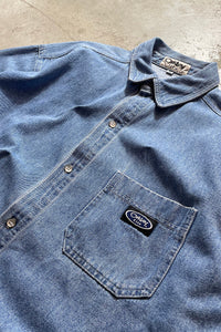 90'S S/S DENIM SHIRT / INDIGO [SIZE: M USED]