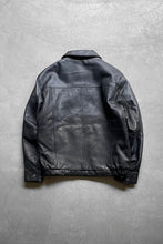 画像をギャラリービューアに読み込む, NEW ZEALAND LAMB ZIP LEATHER JACKET/ BLACK [SIZE: S USED]
