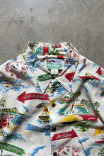 画像をギャラリービューアに読み込む, 90&#39;S S/S HAWAIIAN PATTERN RAYON SHIRT / WHITE [SIZE: L USED]
