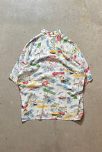 画像をギャラリービューアに読み込む, 90&#39;S S/S HAWAIIAN PATTERN RAYON SHIRT / WHITE [SIZE: L USED]
