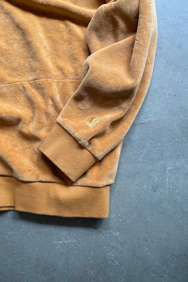 VELOUR SWEATSHIRT / BEIGE [SIZE: M USED]