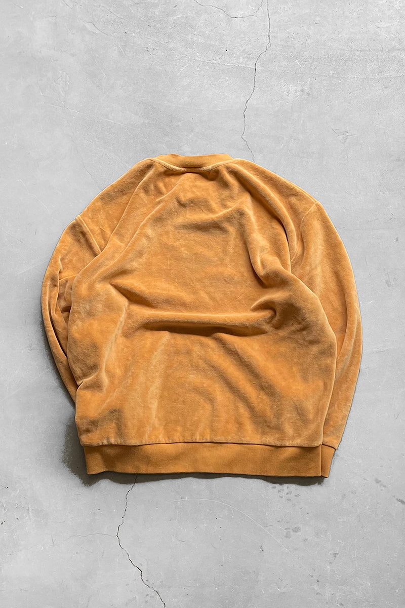 VELOUR SWEATSHIRT / BEIGE [SIZE: M USED]