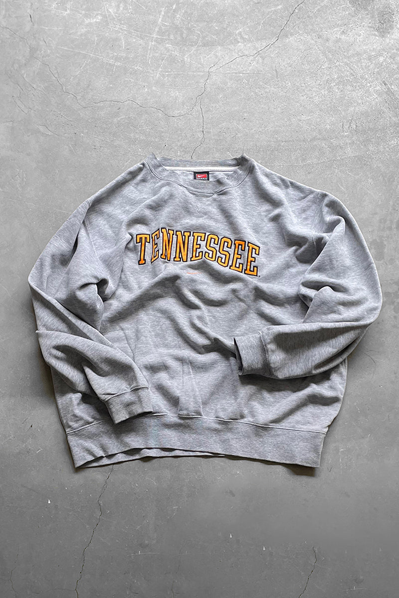 MADE IN MEXICO Y2K EARLY 00'S TENNESSEE LOGO SWEATSHIRT / GRAY [SIZE: XL USED]