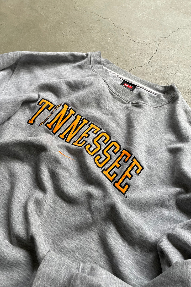 MADE IN MEXICO Y2K EARLY 00'S TENNESSEE LOGO SWEATSHIRT / GRAY [SIZE: XL USED]