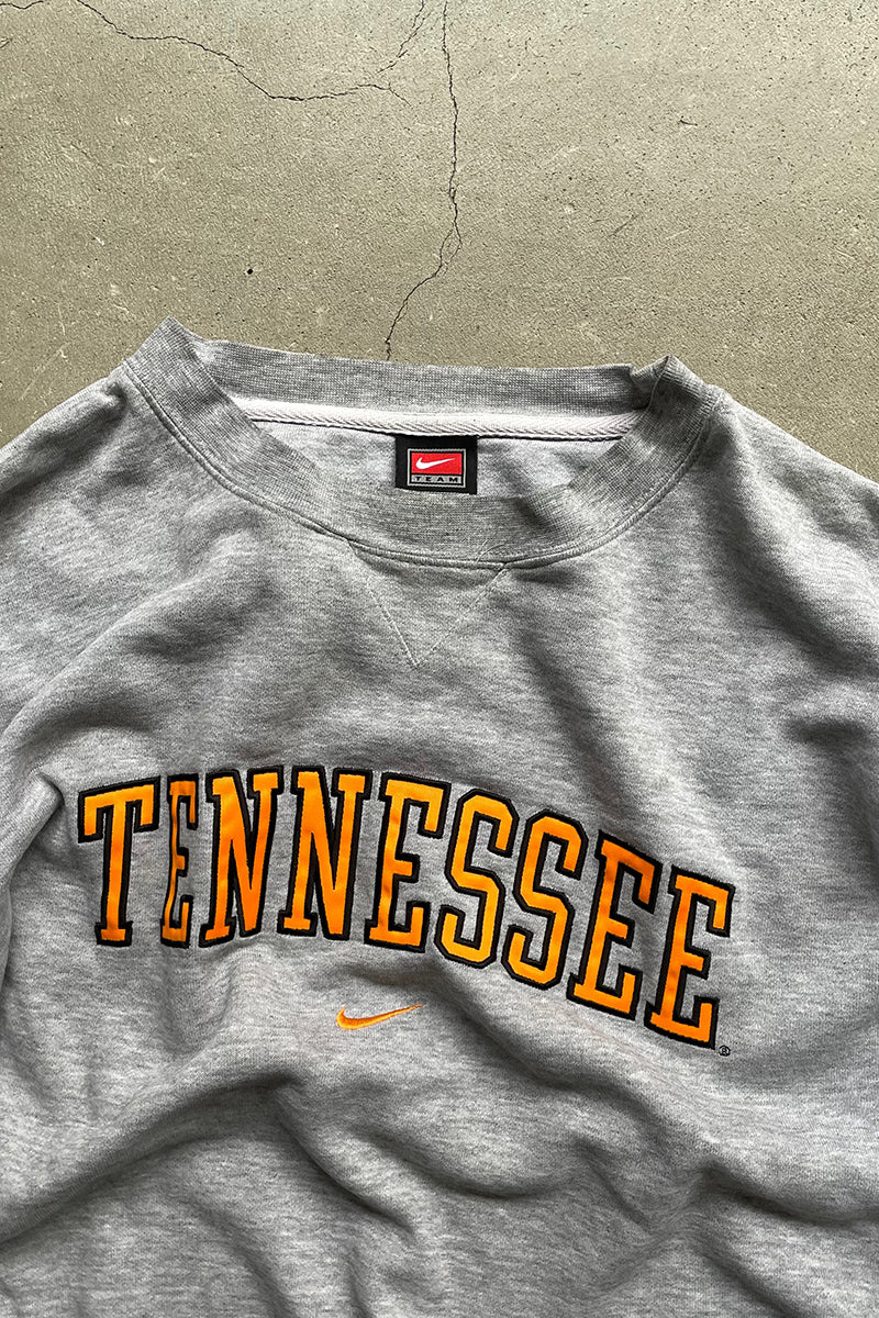 MADE IN MEXICO Y2K EARLY 00'S TENNESSEE LOGO SWEATSHIRT / GRAY [SIZE: XL USED]