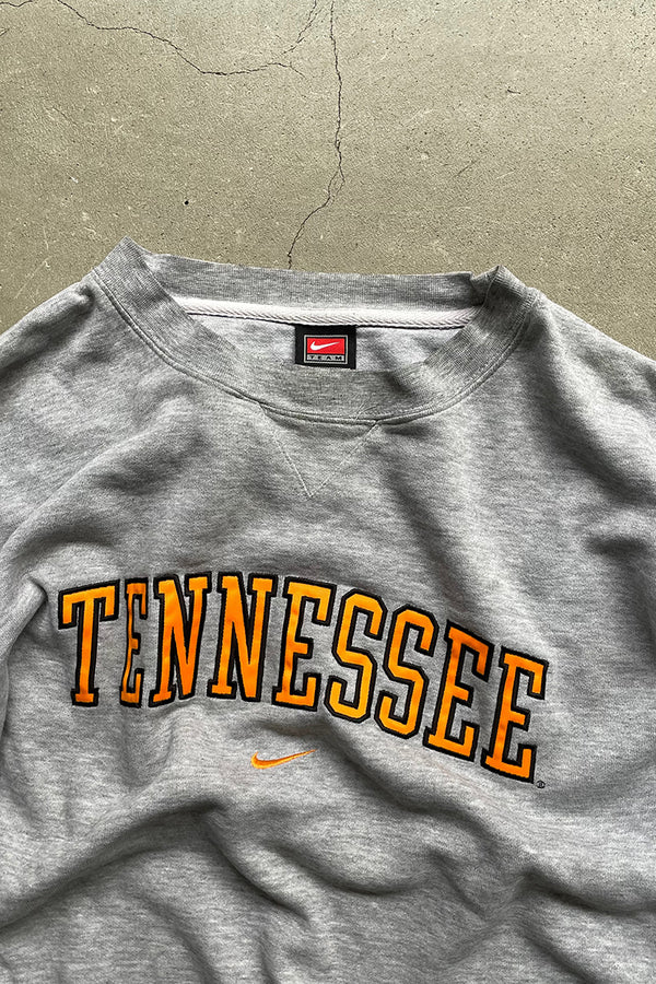 MADE IN MEXICO Y2K EARLY 00'S TENNESSEE LOGO SWEATSHIRT / GRAY [SIZE: XL USED]