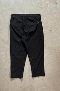 WOOL TUCK SLACKS PANTS / BLACK [SIZE: 1 USED]