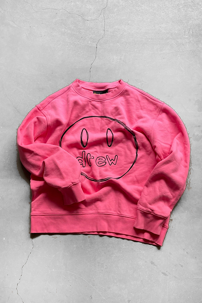 STETCH MASCOT CREWNECK SWEATSHIRT / PINK [SIZE: S USED]