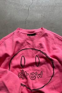 STETCH MASCOT CREWNECK SWEATSHIRT / PINK [SIZE: S USED]