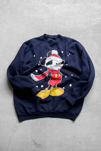 画像をギャラリービューアに読み込む, MADE IN USA 90&#39;S MICKEY PRINT SWEATSHIRT / BLACK [SIZE: XL USED]
