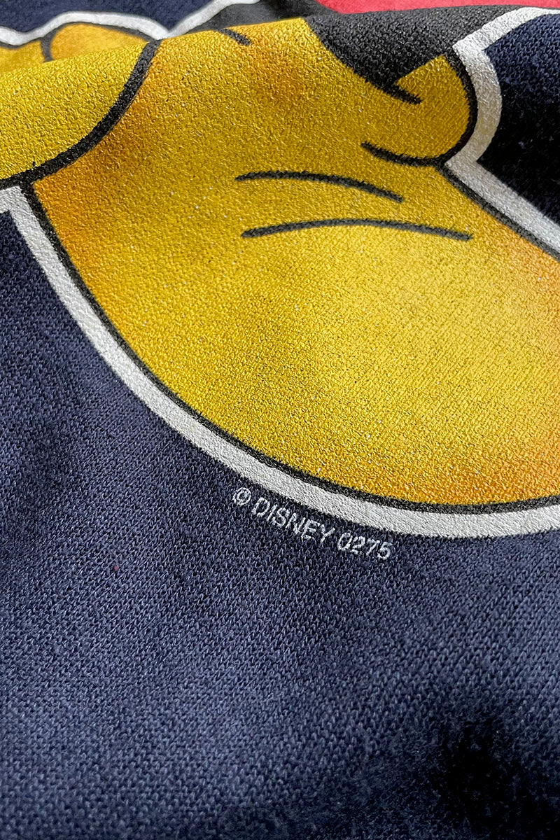 MADE IN USA 90'S MICKEY PRINT SWEATSHIRT / BLACK [SIZE: XL USED]