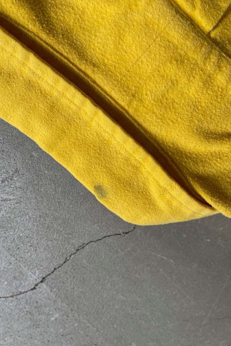 90'S BD COTTON SHIRT / YELLOW [SIZE: L USED]