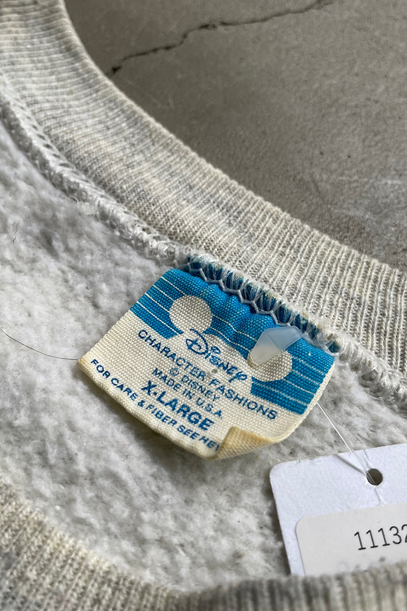 MADE IN USA 90'S MICKEY SWEATSHIRT / GRAY [SIZE: XL USED]