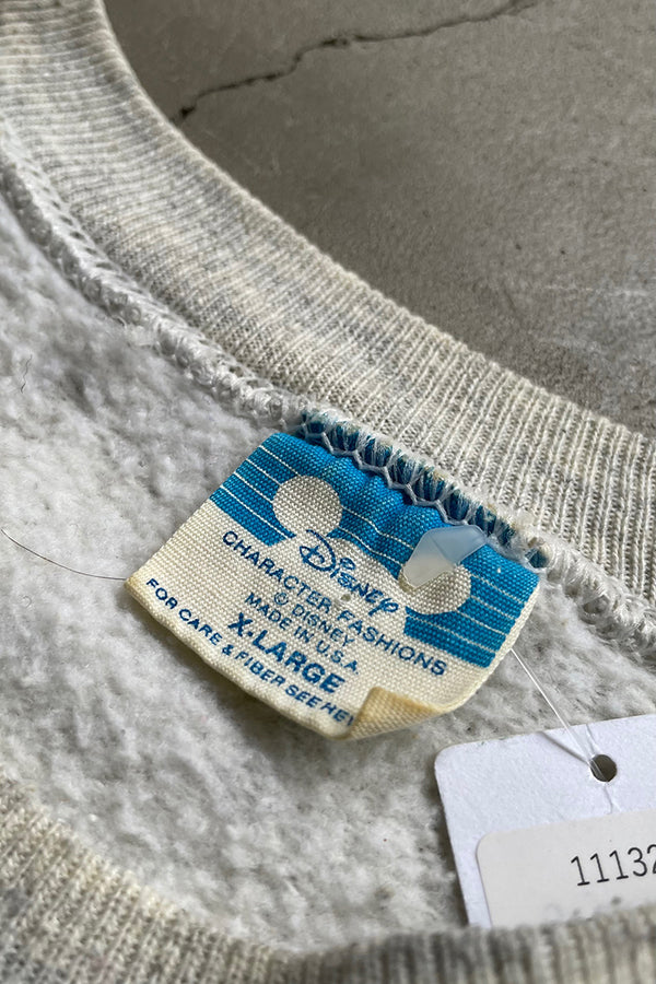 MADE IN USA 90'S MICKEY SWEATSHIRT / GRAY [SIZE: XL USED]