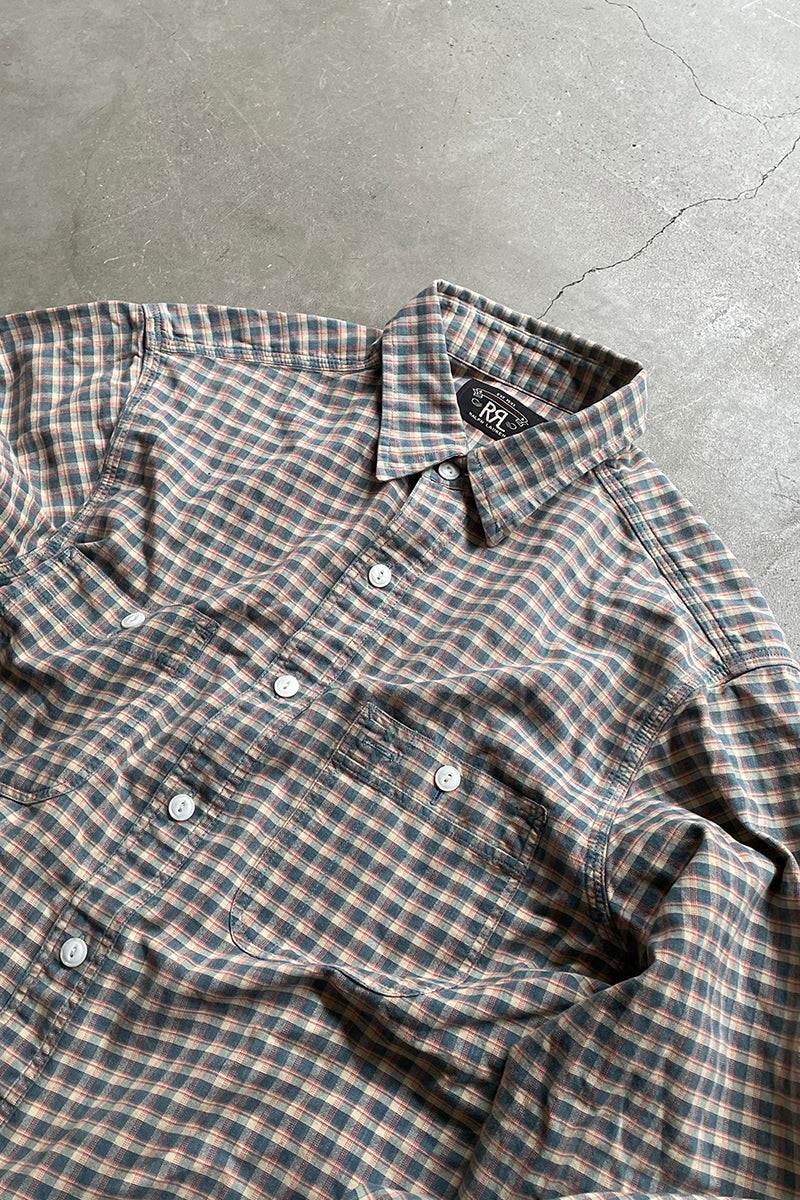 L/S CHECK SHIRT / CHECK [SIZE: M USED]