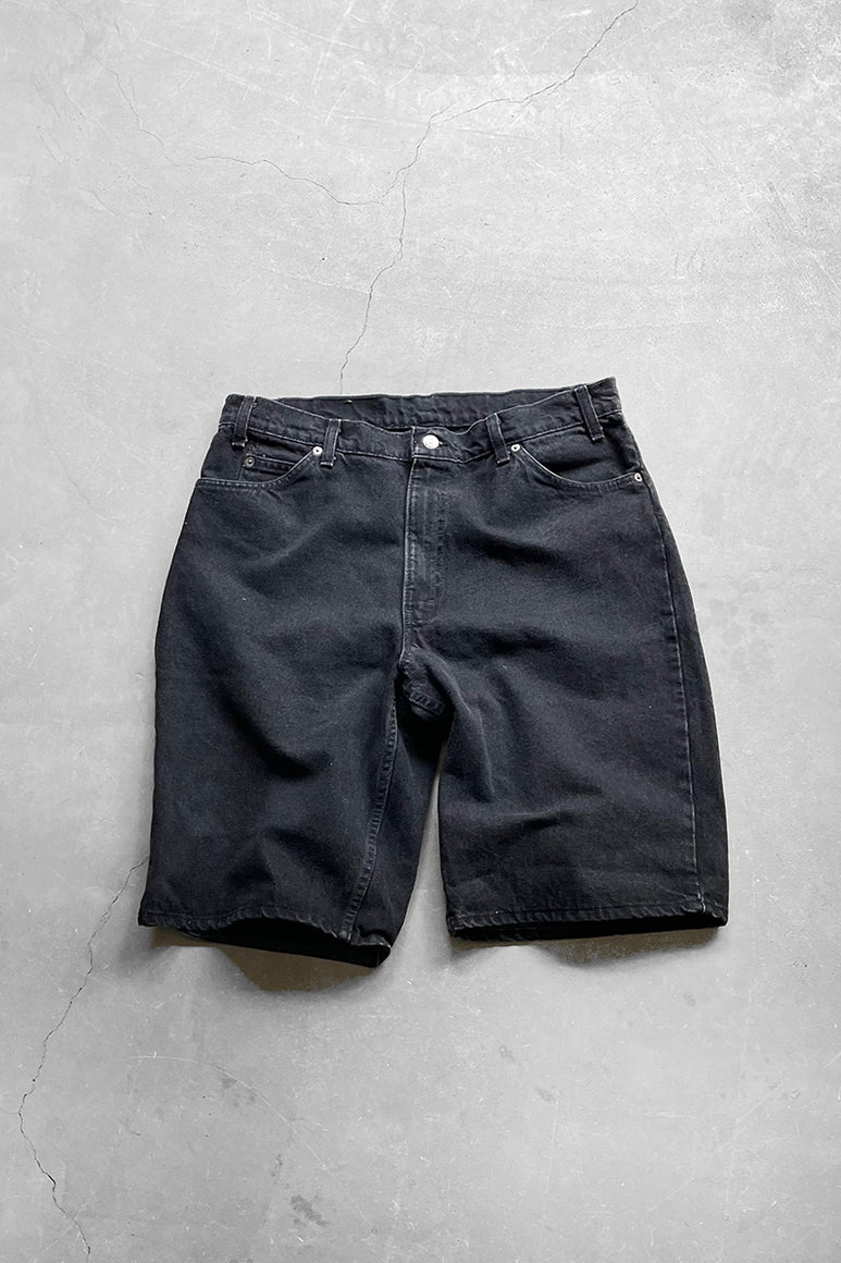 MADE IN USA 93'S 560 DENIM SHORT PANTS SULFUR BLACK / BLACK [SIZE: 36 USED]