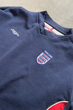 画像をギャラリービューアに読み込む, Y2K EARLY 00&#39;S ENGLAND NATIONAL TEAM PULLOVER FLEECE SHIRT / NAVY [SIZE: L USED]
