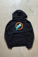 画像をギャラリービューアに読み込む, MADE IN USA 90&#39;S NFL DOLPHINS SWEAT HOODIE / BLACK [SIZE: L USED]
