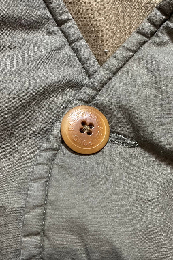 90s DOWN HUNTING PUFF VEST / KHAKI [SIZE: S USED]