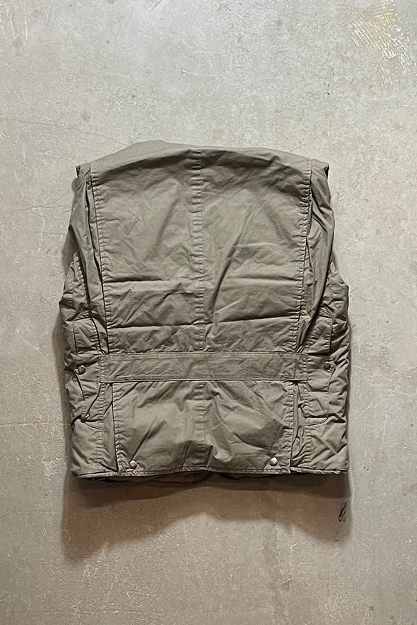 90s DOWN HUNTING PUFF VEST / KHAKI [SIZE: S USED]