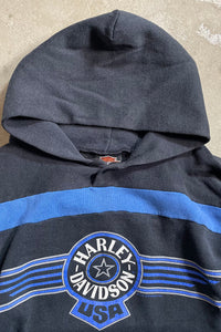 90'S HOODIE SWEATSHIRT / BLUE [SIZE: XL USED]