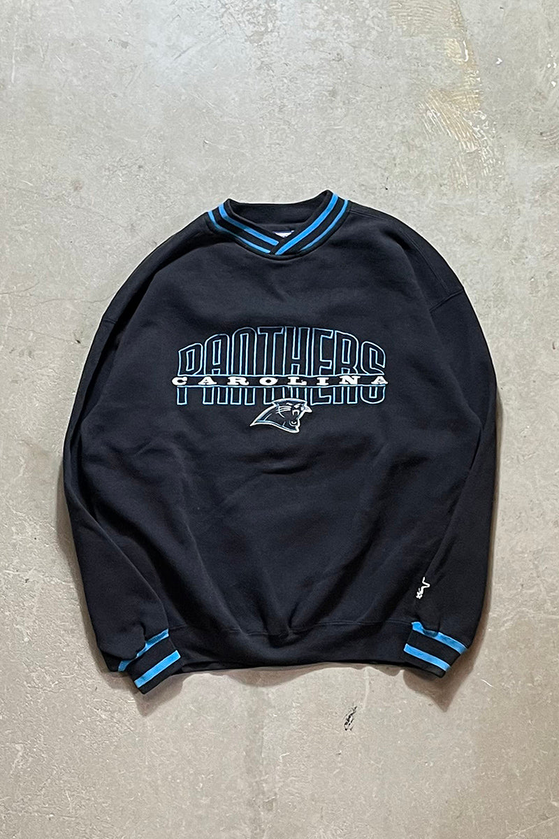 90'S NFL PANTHERS SWEATSHIRT / BLACK [SIZE: L USED]