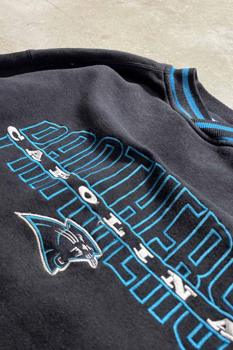 90'S NFL PANTHERS SWEATSHIRT / BLACK [SIZE: L USED]