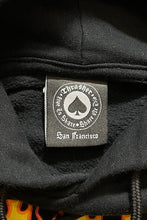 画像をギャラリービューアに読み込む, FIRE LOGO SWEAT HOODIE USA企画品 / BLACK	[SIZE: M USED]
