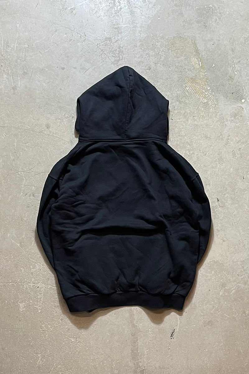 FIRE LOGO SWEAT HOODIE USA Model / BLACK [SIZE: M USED]