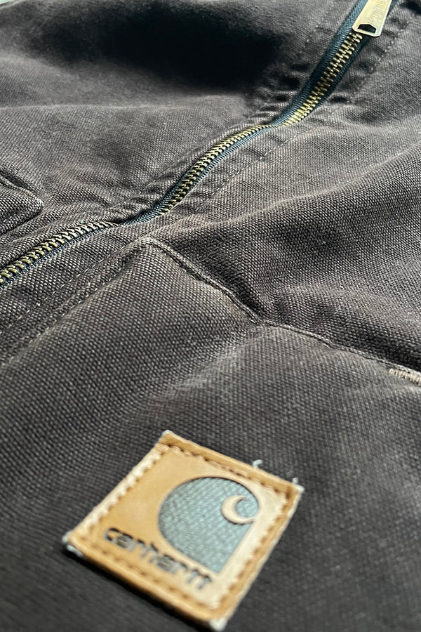 MADE IN USA Y2K 05'S DUCK VEST / BROWN [SIZE: M USED]