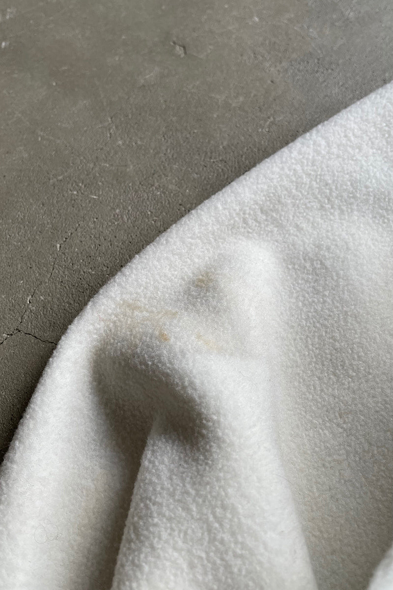 Y2K EARLY 00'S ZIP FLEECE JACKET / WHITE [SIZE: XL USED]